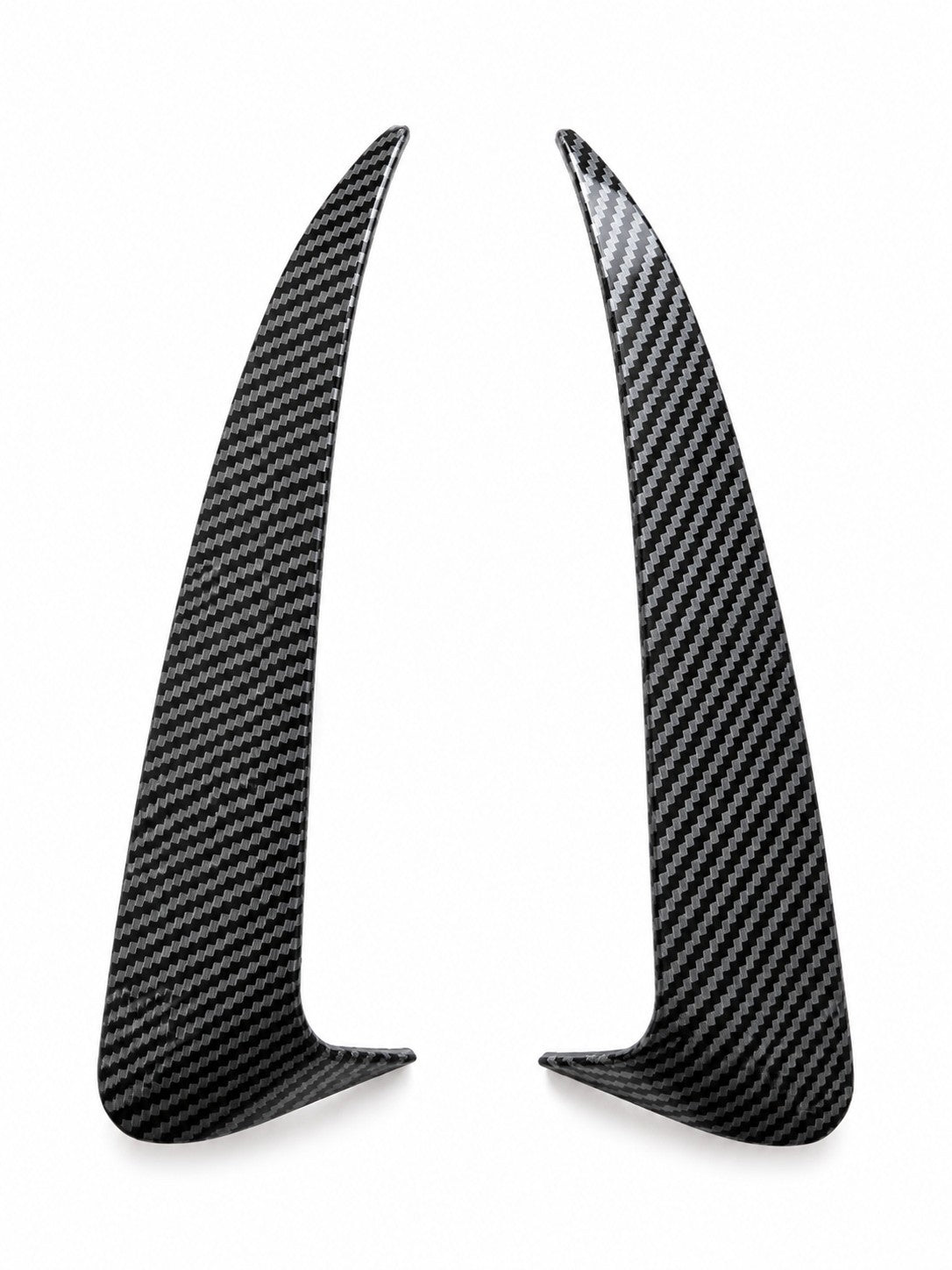 Heckstoßstange Flossen für Mercedes Benz Aero Flaps W205 C43 C63 AMG Carbon Look