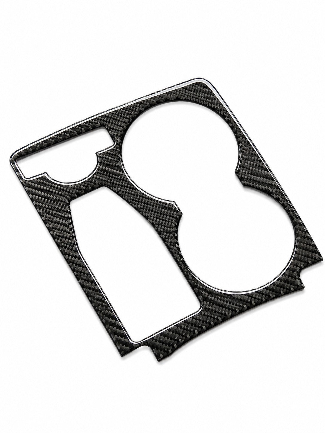 Getränkehalter Abdeckung für Mercedes Mittelkonsole GLK X204 Cupholder Blende Carbon Look